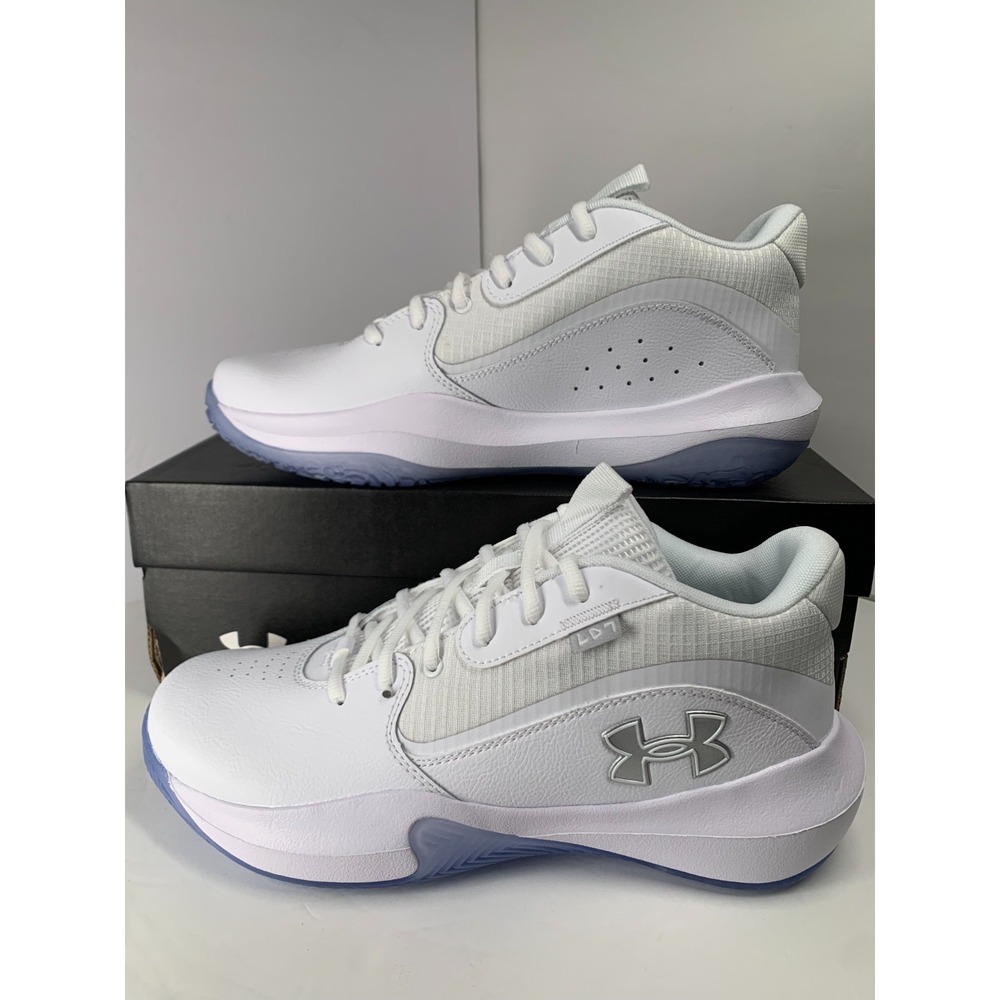 UNDER ARMOUR LOCKDOWN 7 White UA SNEAKERS New With Box Men's Size 12